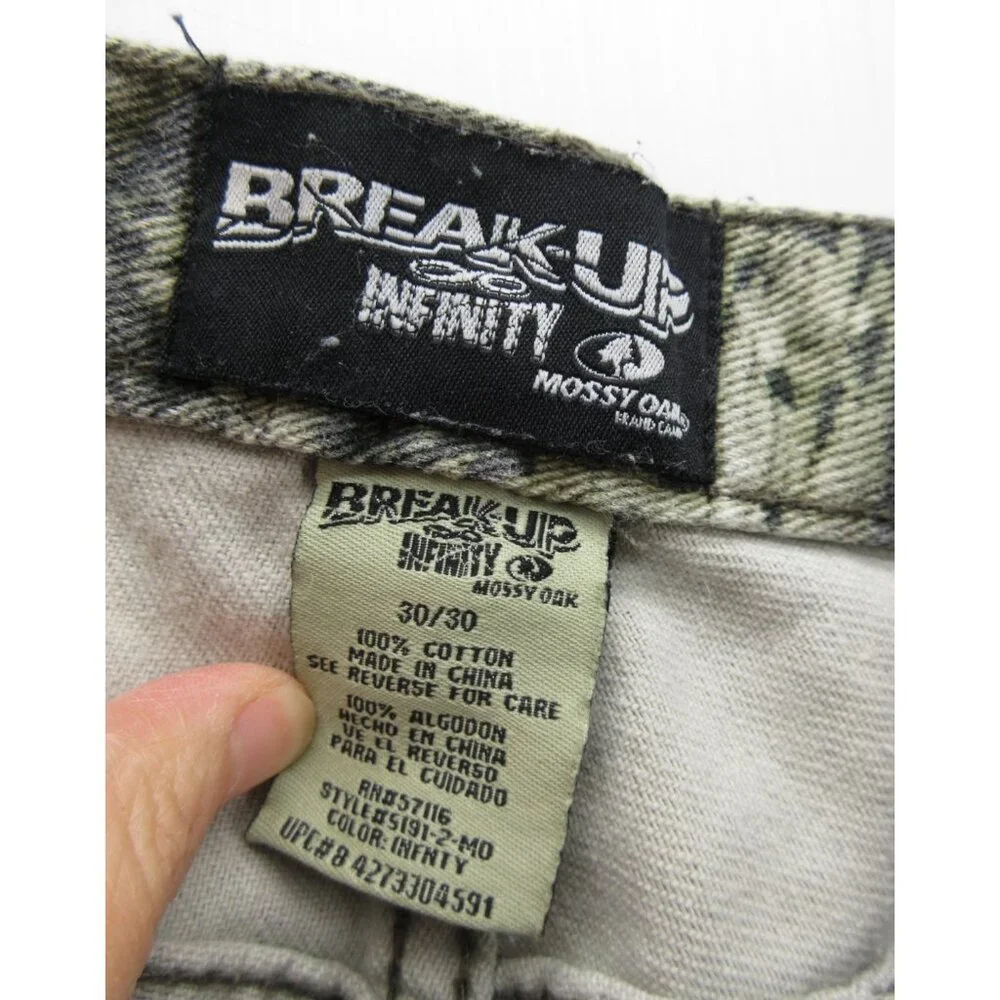 Mossy Oak Pants 30X30 Breakup Infinity Field Hunting Camo Double Knee